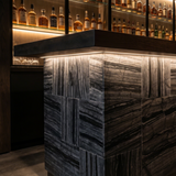 Antique Wood Vein Black Stone Mosaic