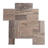Silver Grey Travertine French Pattern Paver