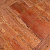 Red Travertine French Pattern Tile