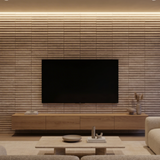 Beige Travertine Linear Strip Stone Mosaic