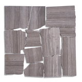 Grey Wood Vein Natural Split Face Random Loose Stone