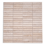 Beige Travertine Linear Strip Stone Mosaic