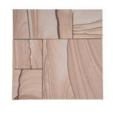 Wood Grain Sandstone Square Mosaic