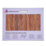 Red Travertine Modular Mix Pattern Tile