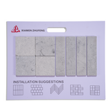 Blue Wood Vein Limestone Mix Pattern Tile