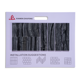 Antique Black Wood Vein Mix Pattern Tile