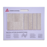 White Wood Vein Limestone Mix Pattern Tile