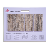 Silver Grey Travertine Mix Pattern Tile