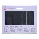 Fuding Black Granite Mix Pattern Tile