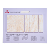 Golden Spider White Marble Mix Pattern Tile
