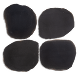 Black Travertine Round Stepping Stone