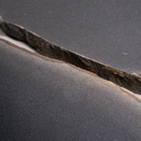 Black Travertine Round Stepping Stone