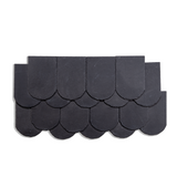 Black Slate Fish Scale Roof Tile