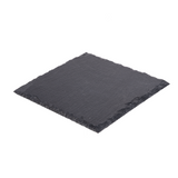 Black Slate Square Serving Plate